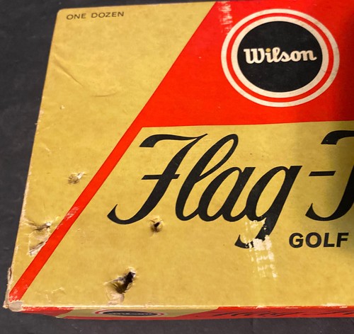 Vintage Wilson Flag Hi Golf Balls One Dozen New Sealed UBER RARE - Picture 6 of 9