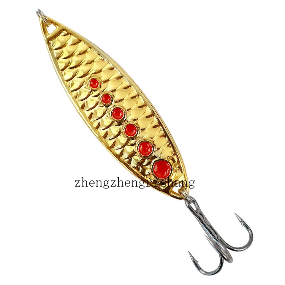 10 piezas Cuchara giratoria de pesca de metal Cebo Crankbait Señuelo Aparejos de lubina Gancho 5g-20g Foto 3 de 4