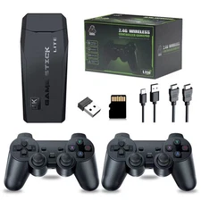 Video Game Console Retro 40000+ Games TV Stick 128G 4K HDMI 2Wireless Controller