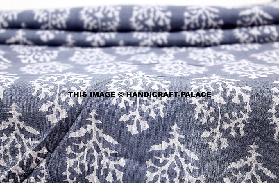 Indian 100% Cotton Fabric 44” Wide Floral Print Sewing Apparel Dress Drape 1Yd - Image 2 of 3