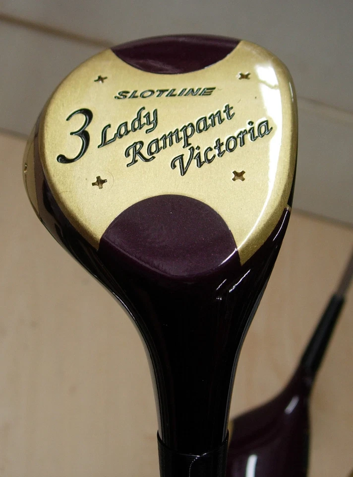 g4 NOS 1990's Slotline LADY RAMPANT VICTORIA 1-3-5 Graphite Shaft RH - Image 3 of 4