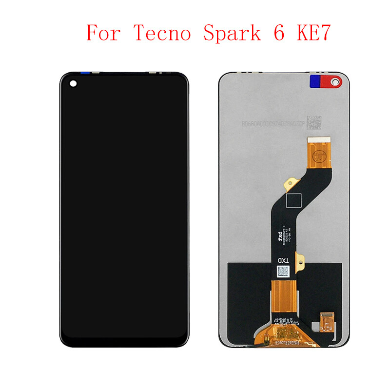 (未開封CD) baker&kisk/mobile techno 6.8'' For Tecno Spark 6 KE7 LCD Display Touch Screen Digitizer