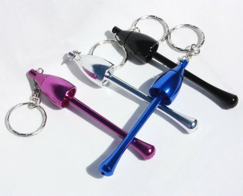 ARROW 3" METAL CHILLUM PIPE & KEYCHAIN SMOKING ASSORTED PMC003
