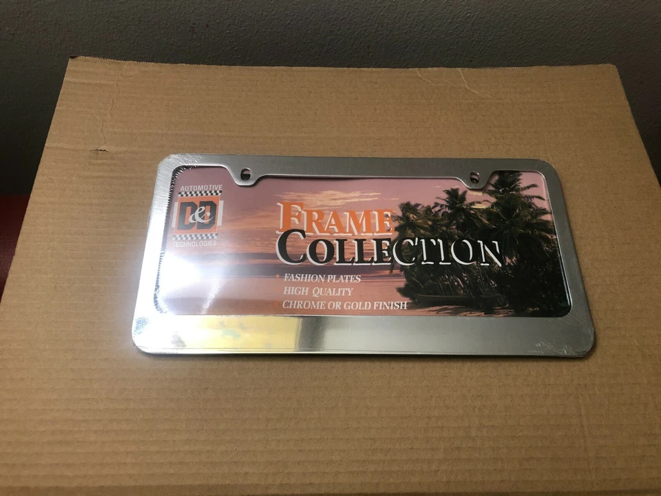 Very High Quality Made Strong Stainless Steel License Plate Frame Chrome Shine - Image 3 of 4