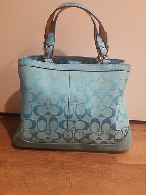 ◎y2k◎ COACH Studs Leather Boston Bag 青 $_57.JPG?set_id=880000500F