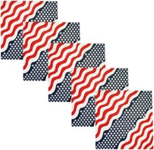 Wavy American Flag Bandana - Set of 5