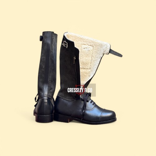 Botas voladoras con patrón RAF 1943 SEGUNDA GUERRA MUNDIAL - Reproducción por CressleyCo, hechas a medida - Imagen 3 de 8