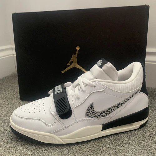 Nike Air Jordan Legacy 312 scarpe da ginnastica basse da uomo UK 9 5 bianche grigio lupo nuove