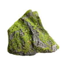 Artificial Moss Rock Landscape Rock Foam Realistic Green Moss Covered Stone for