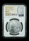 2023 Morgan $1 Dollar NGC MS70 .999 Silver First Day Of Issue 6490
