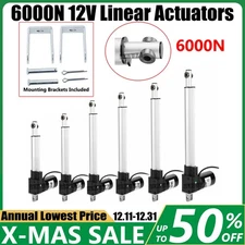 Electric 4"-18" 6000N Linear Actuator 1320lbs Max Lift Heavy Duty DC12V Motor IG