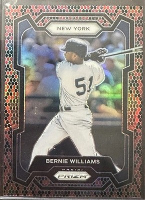 2024 Panini Prizm - Bernie Williams SSP Snakeskin    Prizm #166 Yankees