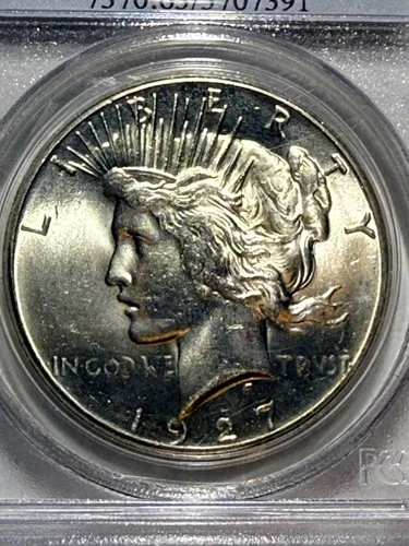 1927 PCGS MS-63 Frosty Liberty Peace Dollar