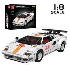 Mould King 10045 MOC Creative Car 70s Sports Car Classic Tail Wing Convertible