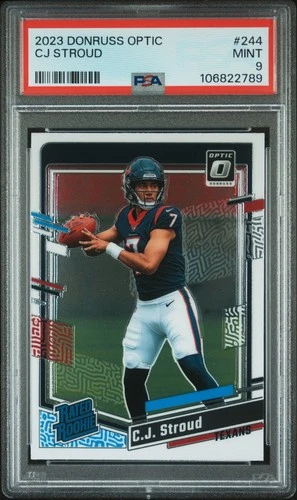 2023 PANINI DONRUSS OPTIC #244 CJ STROUD PSA 9