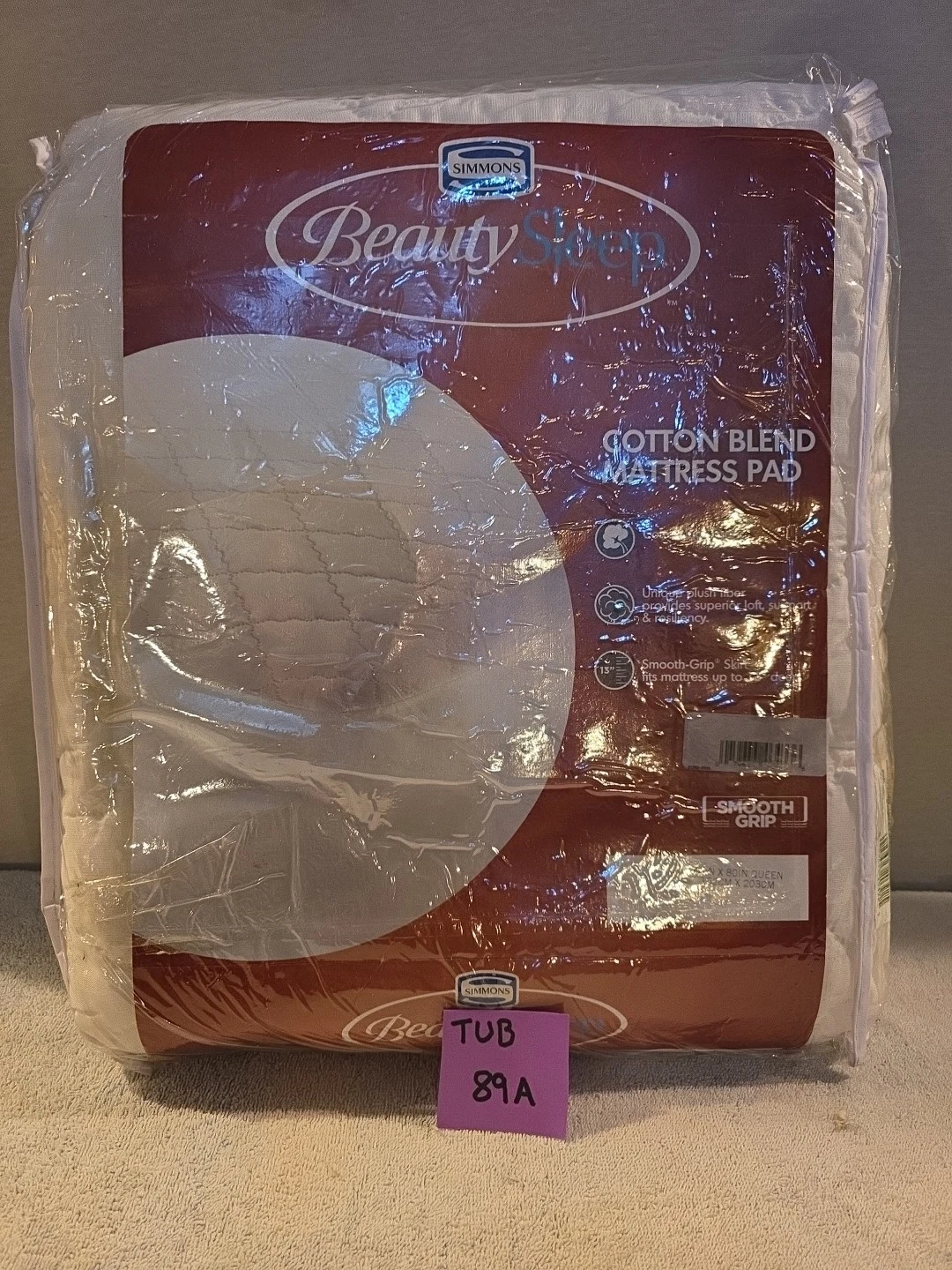 Simmons Beauty Sleep Cotton Blend Mattress Pad Queen