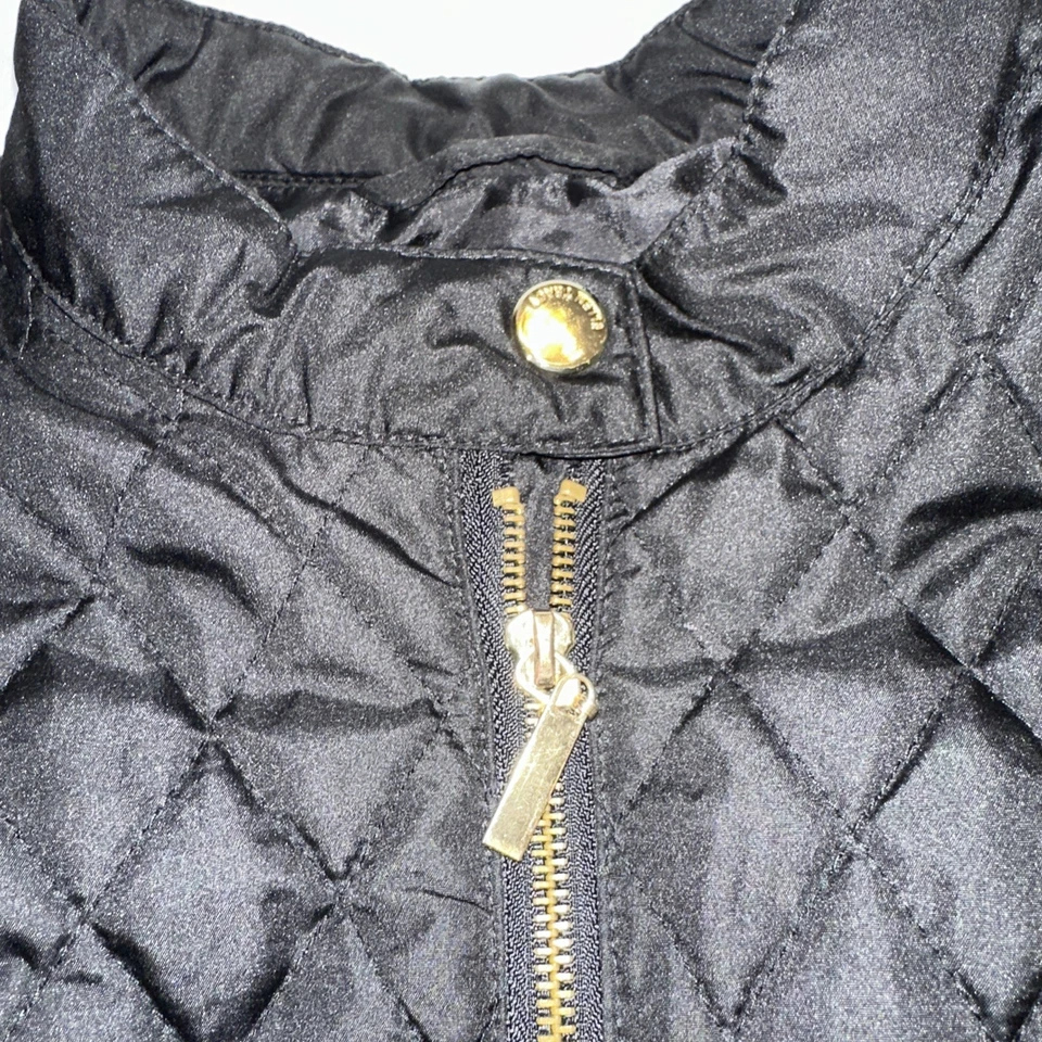 Colete acolchoado feminino Ellen Tracy grande branco com zíper completo bolsos novo com etiquetas - Imagem 3 de 4