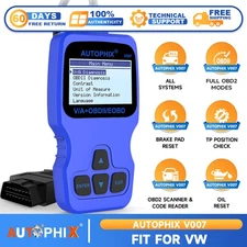 Autophix Car ABS SRS Code Reader OBD2 Scanner All System Diagnostic Tool EPB Oil