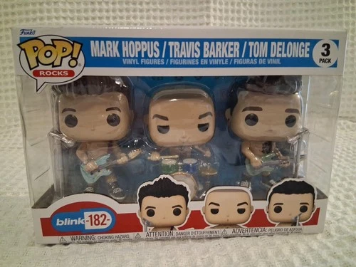 Funko Pop! Rocks: Mark Hoppus / Travis Barker / Tom Delonge - 3 Pack NIB