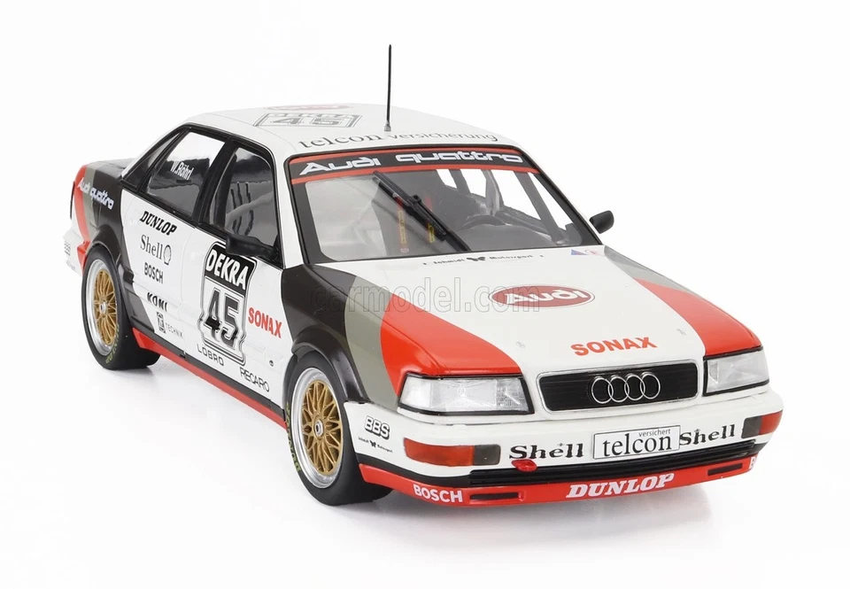 MODELLINO AUTO STATICO DIECAST WERK83 AUDI QUATTRO DTM 1990 ROHRL SCALA 1/18 - Immagine 4 di 4