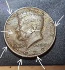 Lamination Error 1979P Kennedy Half Dollar Missing Outer Clad Layer