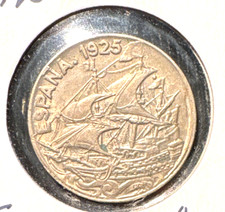 Spain 1925 25 centimos KM 740 XF