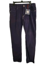 ROBERT GRAHAM MENS SZ 34 SLIM JIM CABO WABO 2 NAVY PANTS