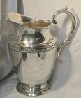 RARE REED & BARTON Sterling Silver VTG Floral Water Pitcher X841 7HP 18ozt MCM