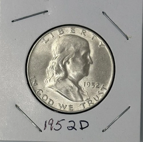 1952 D Franklin Half Dollar 90% Silver