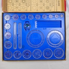 1967 Kenner Spirograph Set No 401 Original Box Tray Wheels Pins Vintage Complete