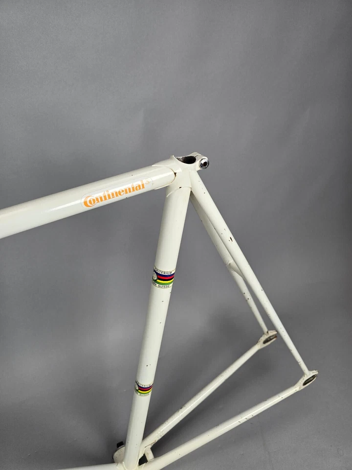 Rahmen Set Alois Lang Swiss Pista Track Bahnrad Reynolds 531 62 cm vintage steel - Bild 3 von 4