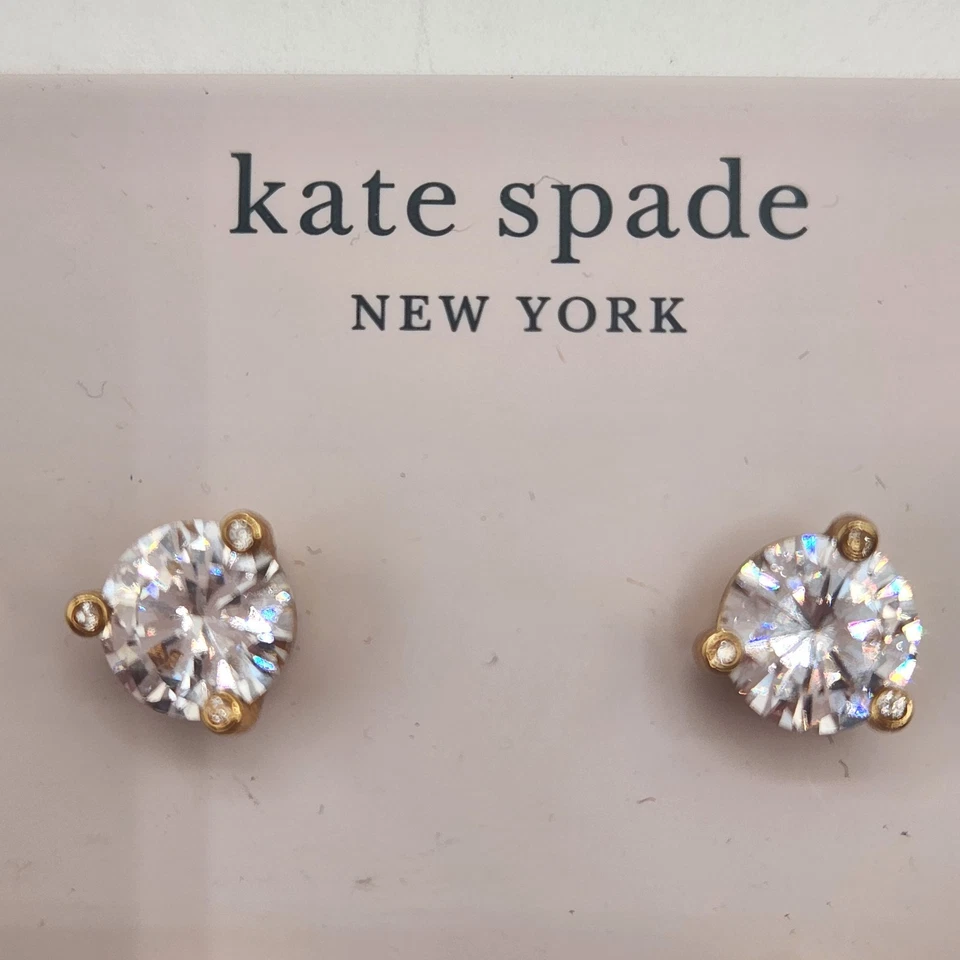 Pendientes Kate Spade New York Rise Shine 2 pares de perlas de vidrio y circonitas cúbicas nuevos con etiquetas Foto 2 de 4