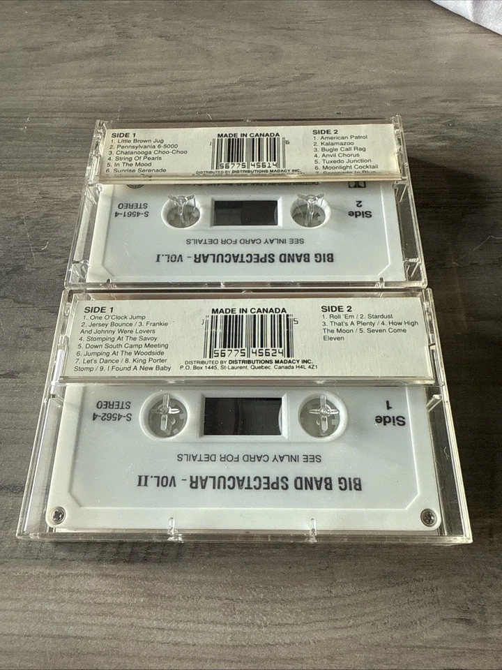 Glenn Miller & Benny Goodman: Big Band Spectacular Vol. 1 &2 Cassette Tapes Foto 3 de 4