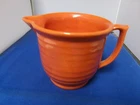 VTG MCM STAMPED BAUER LOS ANGELES ICONIC ORANGE 4.5” RINGWARE PITCHER