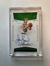 2020-21 Panini Flawless Larry Bird Celtics Emerald Legendary Scripts Auto /5