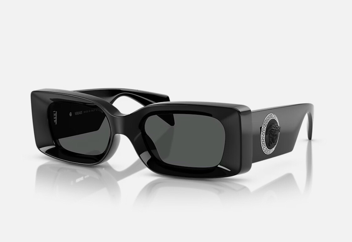 Versace VE 4474U Silver/ Black Medusa Replacement Temples