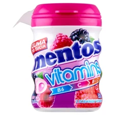 Mentos Vitamins "BERRY" With Forest Fruit Sugar FREE Chewing Gum 50g (25pcs)