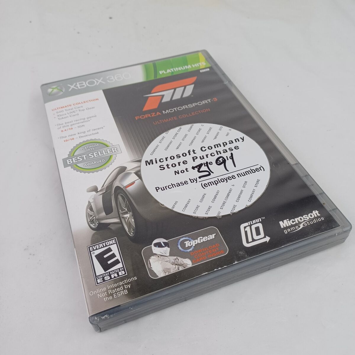 Forza Motorsport 3 Video Game Xbox 360 Platinum Hits Ultimate Collection  Rated E