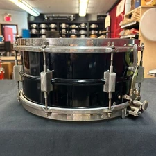 Leedy Broadway Parallel Black NOB  14” x 6.5” Snare Drum     MADE IN THE USA