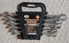 New IIT Illinois industrial Tool 84612 SAE RAISED PANEL COMBINATION WRENCH SET23