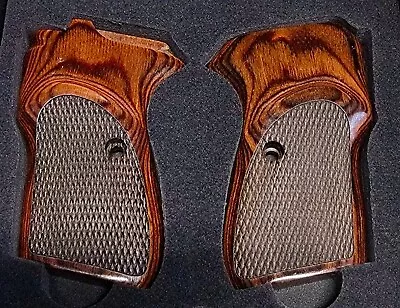Bersa Thunder Firestorm 22 380 Pistol Grips REAL ROSEWOOD checker