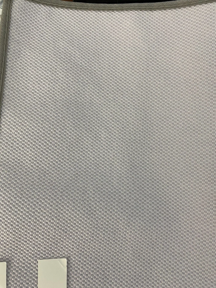 Alfombra de baño Mohawk Luster a rayas gris 17" x 24" lujosa suavidad felpa comodidad Foto 2 de 2