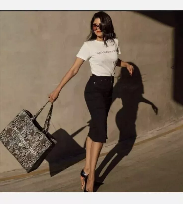 H&m shop silver bag