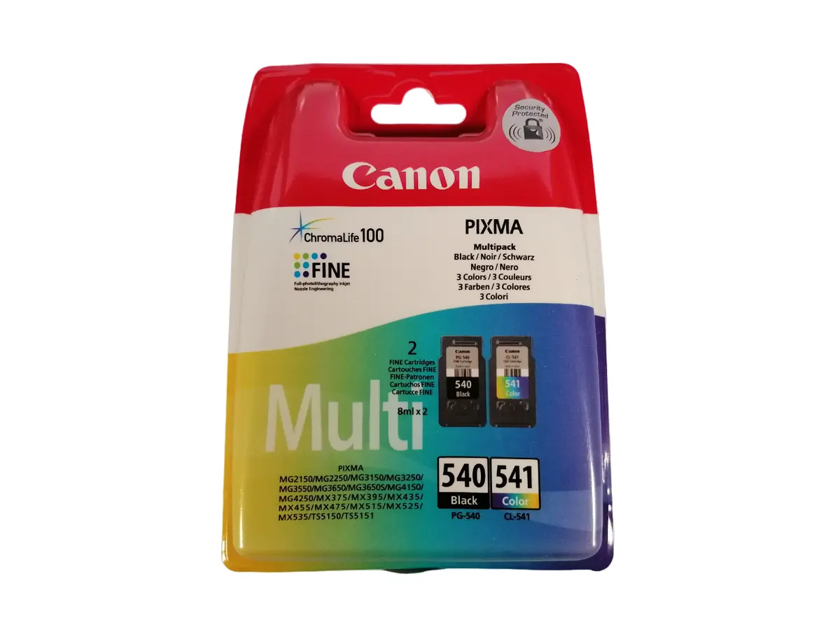 Canon PG-540 Black & CL-541 Colour Multi Pack Ink Cartridge