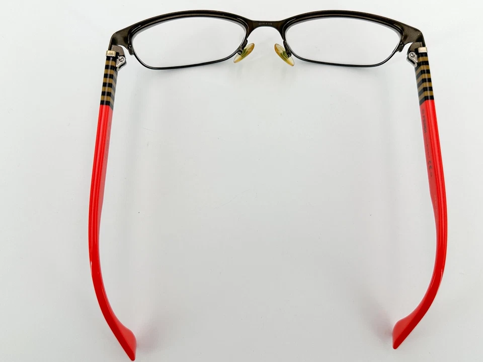 Fendi FF 0033 Eyeglasses FRAMES EQP Orange 53[]17-140 Brown Stripe J377 - Image 4 of 4
