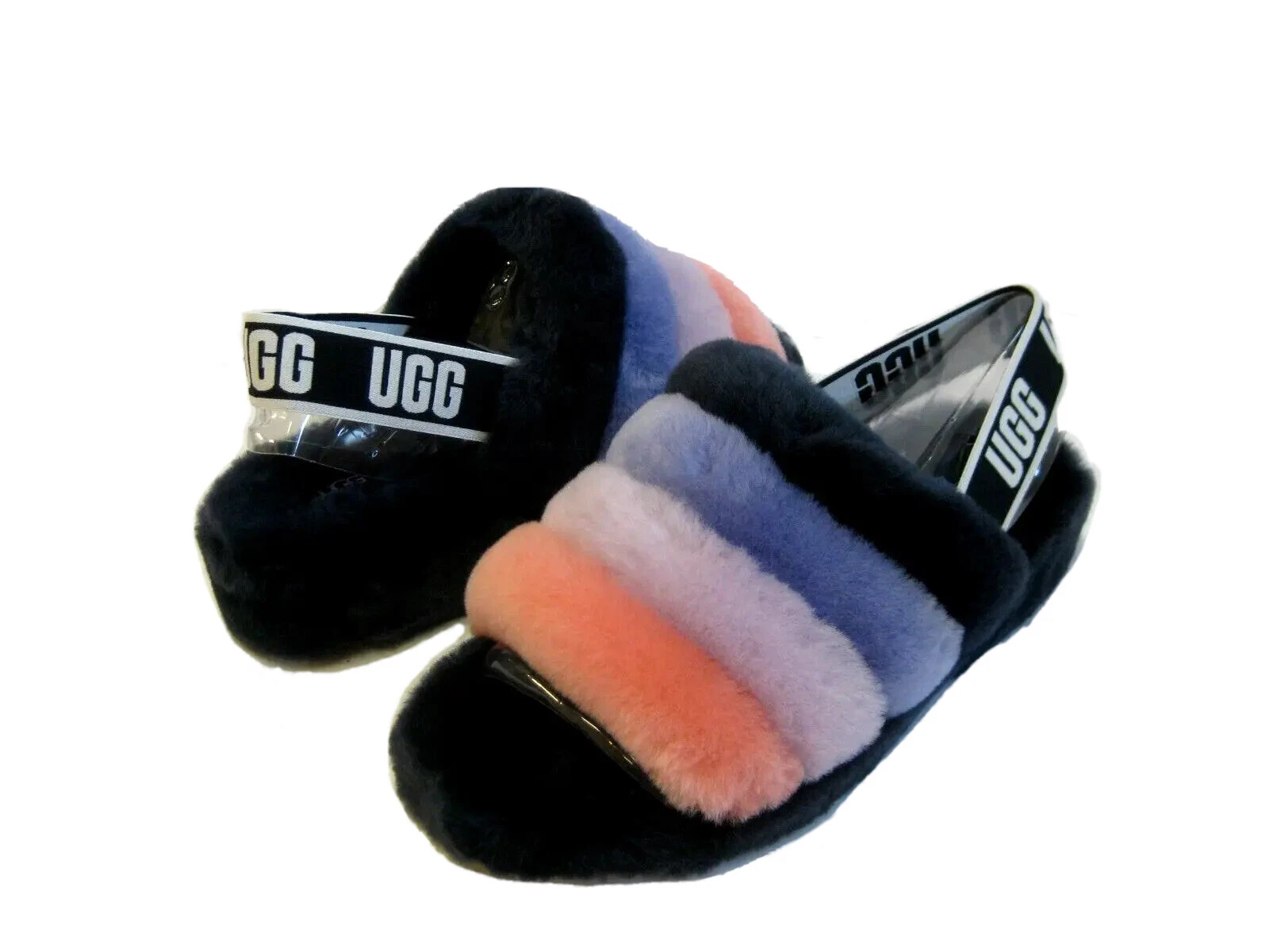UGG FLUFF YEAH SLIDE DONNA SANDALO STARRY NIGHT MULTI US 7 UK 5 EU 38 JP 24