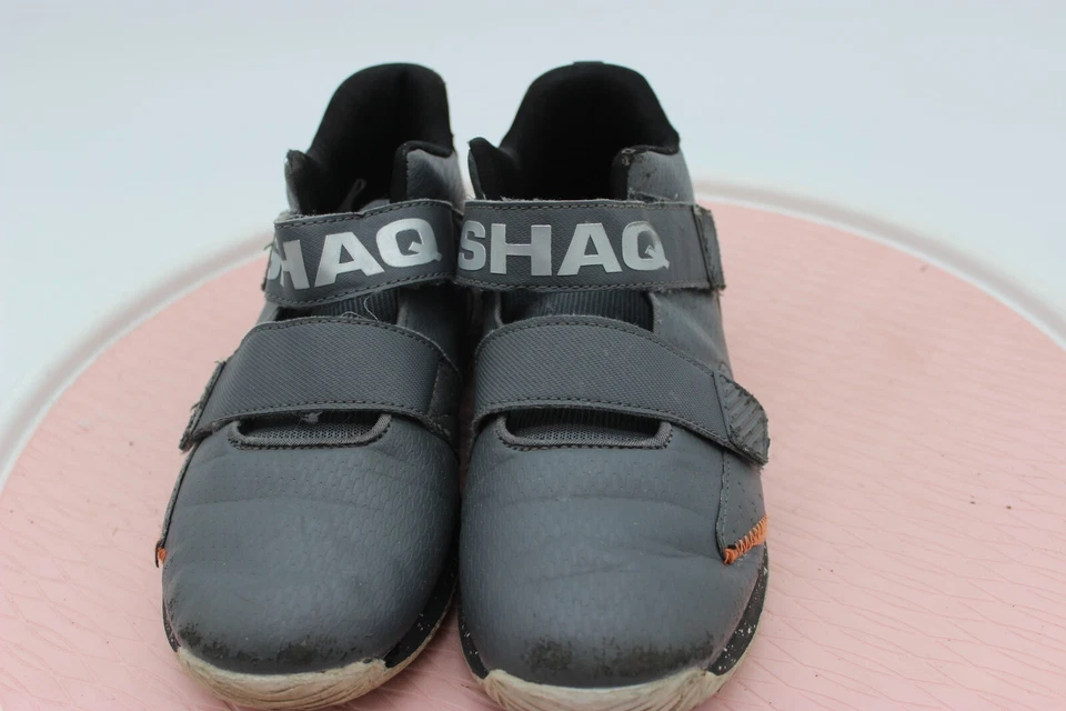 Zapatos juveniles SHAQ talla 5,5 niños negros grises zapatillas baloncesto con cordones Foto 2 de 4