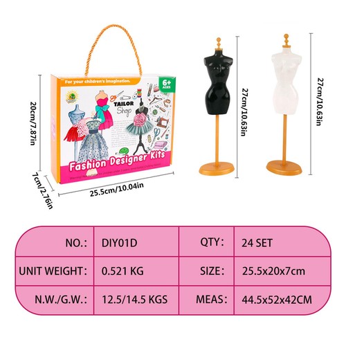 Fashion Design Kit For Girls 309pcs Embroidery Kit Sewing For Creativity DIY - Picture 5 of 12