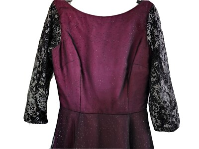 Night Evening Gown Dress- Burgundy Color Shift-Size party dress | eBay