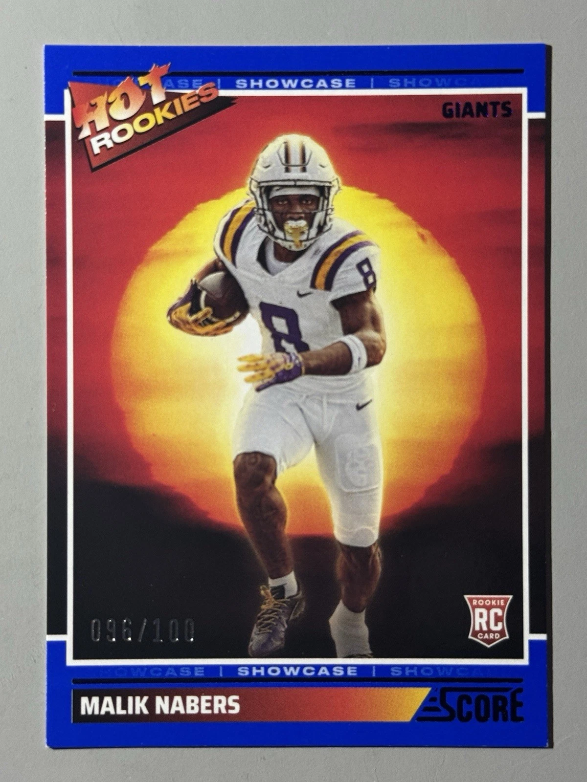 Malik Nabers Panini Score Hot Rookies #6 Showcase